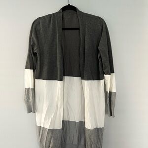Gray and White Women's Sweater